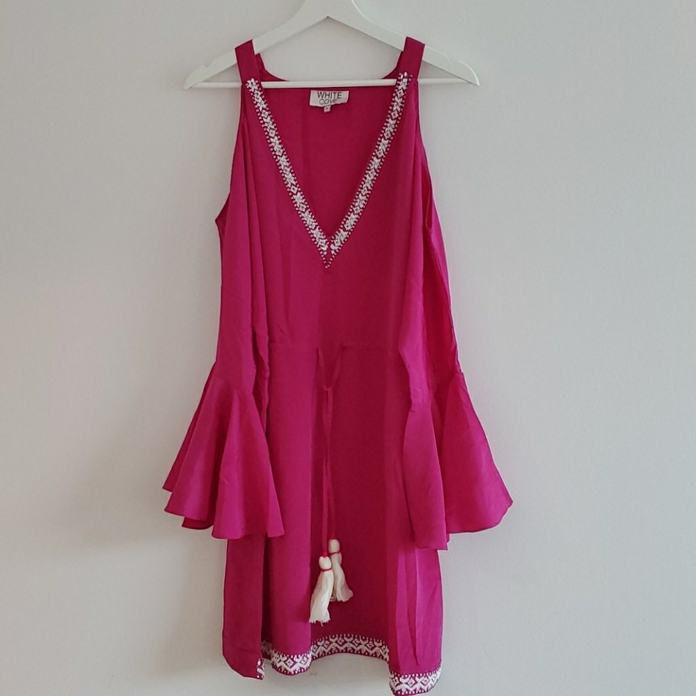 White Cove embroidered mini dress